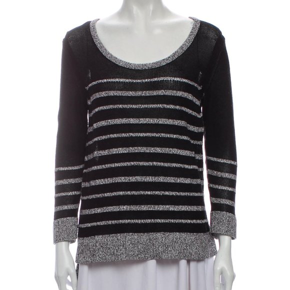 RAG & BONE Striped Scoop Neck Sweater Size: M